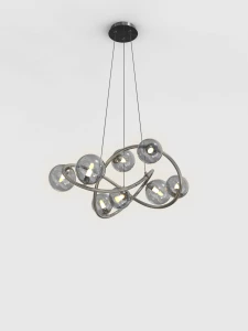 7014-805 Lampa wisząca Nancy czarny chrom Aviano Lighting
