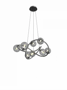 7014-805 Lampa wisząca Nancy czarny chrom Aviano Lighting