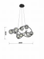 7014-805 Lampa wisząca Nancy czarny chrom Aviano Lighting