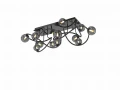 9014-1205 Lampa sufitowa podwójna Nancy czarny chrom Aviano Lighting