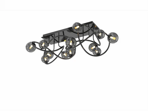 9014-1205 Lampa sufitowa podwójna Nancy czarny chrom Aviano Lighting