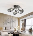 9014-805 Lampa sufitowa Nancy czarny chrom Aviano Lighting