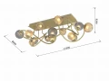 9015-1204 Lampa sufitowa podwójna Metz Aviano Lighting