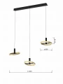 7016-304 Lampa wisząca trójka prosta Brest Aviano Lighting