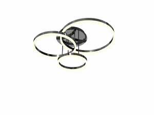 9049-405 Lampa sufitowa trójka Perpignon czarny chrom Aviano Lighting
