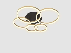 9049-601 Lampa sufitowa piątka Perpignon złota Aviano Lighting