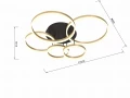 9049-601 Lampa sufitowa piątka Perpignon złota Aviano Lighting