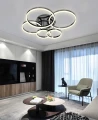 9049-605 Lampa sufitowa piątka Perpignon czarny chrom Aviano Lighting