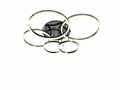 9049-605 Lampa sufitowa piątka Perpignon czarny chrom Aviano Lighting