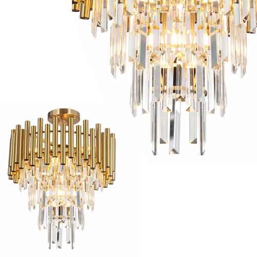 Lampa sufitowa MADISON Złoty 9xE14 ML8806 Milagro