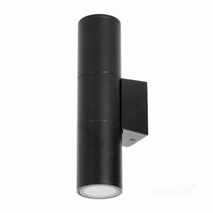 Lampa ogrodowa kinkiet elewacyjny góra dół QUERK 3 CZARNA IP54 KTLQK03CZ Kobi