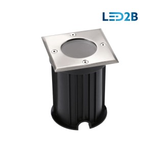 Oprawa dogruntowa najazdowa kwadratowa INGRESS SQUARE CHROM led2b GU10x1 IP67