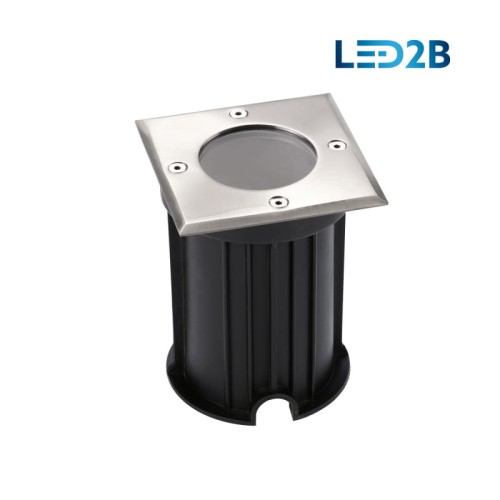 Oprawa dogruntowa najazdowa kwadratowa INGRESS SQUARE CHROM led2b GU10x1 IP67