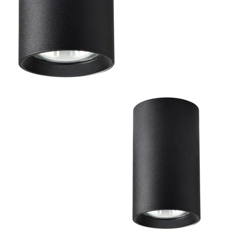 Spot tuba MANACOR czarna 6x13cm GU10 LIGHT PRESTIGE
