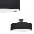 Lampa sufitowa VIOLET BLACK z czarnym abażurem i białą blendą Nowodvorski Lighting