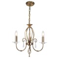 Żyrandol Aegean - 3 źródła światła - Postarzany mosiądz AG3-AGED-BRASS Elstead Lighting