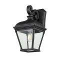 Średnia latarnia naścienna Bayview - 1 źródło światła BAYVIEW-2M-BK Elstead Lighting