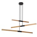 Lampa wisząca Lugano 3 LED 48W z drewnianymi ramionami Light Prestige