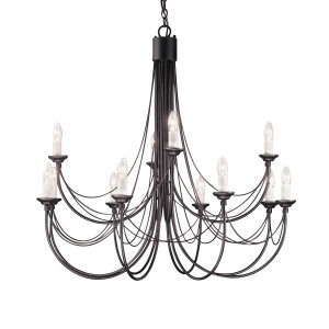 Żyrandol Carisbrooke - 12 źródeł światła CB12-BLACK Elstead Lighting