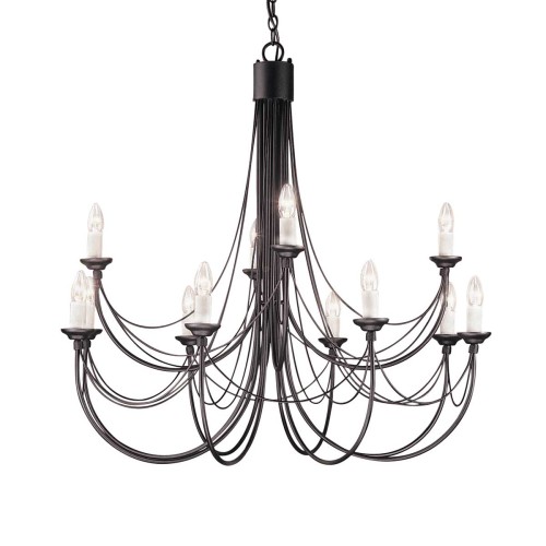 Żyrandol Carisbrooke - 12 źródeł światła CB12-BLACK Elstead Lighting