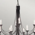 Żyrandol Carisbrooke - 12 źródeł światła CB12-BLACK Elstead Lighting