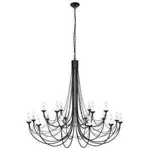 Żyrandol Carisbrooke - 18 źródeł światła CB18-BLACK Elstead Lighting