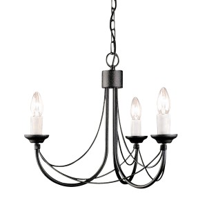 Żyrandol Carisbrooke - 3 źródła światła CB3-BLACK Elstead Lighting