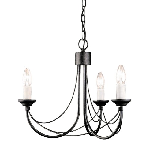 Żyrandol Carisbrooke - 3 źródła światła CB3-BLACK Elstead Lighting