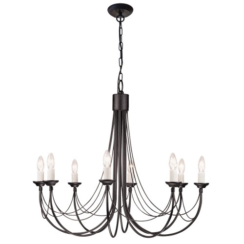 Żyrandol Carisbrooke - 8 źródeł światła CB8-BLACK Elstead Lighting