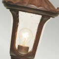 Mała latarnia cokołowa Chicago - 1 źródło światła - Rdzawa brązowa patyna CC3-S Elstead Lighting - Retiring