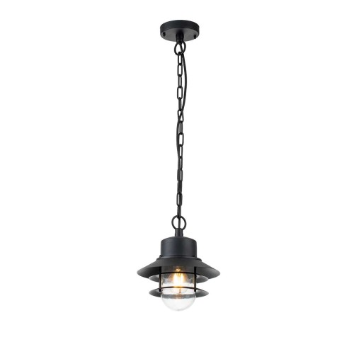 Latarnia wisząca Copenhagen - 1 źródło światła - Czarna COPENHAGEN8-BK Elstead Lighting