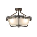 Mały półplafon / lampa wisząca Crown - 3 źródła światła CROWN-SF Elstead Lighting