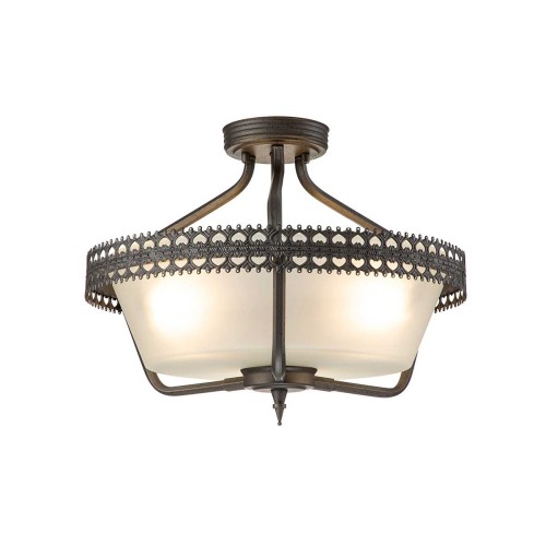 Mały półplafon / lampa wisząca Crown - 3 źródła światła CROWN-SF Elstead Lighting