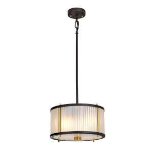 Lampa wisząca Corona - 2 źródła światła - Stary brąz / Stary mosiądz DL-CORONA-2P-BAB Elstead Lighting