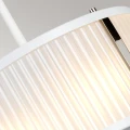 Lampa wisząca Corona - 2 źródła światła - Satynowa biel / Polerowany nikiel DL-CORONA-2P-WPN Elstead Lighting