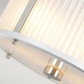 Lampa wisząca Corona - 2 źródła światła - Satynowa biel / Polerowany nikiel DL-CORONA-2P-WPN Elstead Lighting