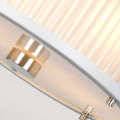 Lampa wisząca Corona - 2 źródła światła - Satynowa biel / Polerowany nikiel DL-CORONA-2P-WPN Elstead Lighting