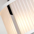 Lampa wisząca Corona - 2 źródła światła - Satynowa biel / Polerowany nikiel DL-CORONA-2P-WPN Elstead Lighting
