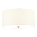 Plafon 46 cm Fletcher - 3 źródła światła - Postarzany mosiądz DL-FLETCHER18-3LT-IV-AB Elstead Lighting