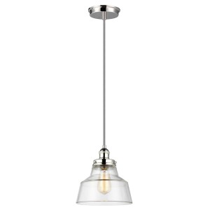 Lampa wisząca Baskin - 1 źródło światła - Polerowany nikiel FE-BASKIN-P-A-PN Elstead Lighting