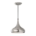 Średnia lampa wisząca Beso - 1 źródło światła - Szczotkowana stal FE-BESO-P-M-BS Elstead Lighting