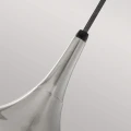 Średnia lampa wisząca Beso - 1 źródło światła - Szczotkowana stal FE-BESO-P-M-BS Elstead Lighting