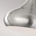 Średnia lampa wisząca Beso - 1 źródło światła - Szczotkowana stal FE-BESO-P-M-BS Elstead Lighting
