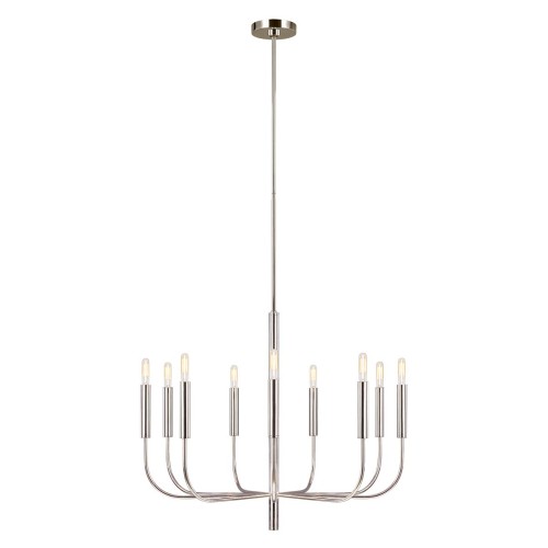 Lampa wisząca Brianna - 9 źródeł światła - Polerowany nikiel FE-BRIANNA9-PN Elstead Lighting