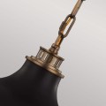 Lampa wisząca Cadence - 2 źródła światła - Ciemny antyczny mosiądz / Matowa czerń FE-CADENCE-2P-MB Elstead Lighting
