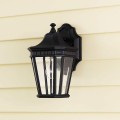 Mała latarnia naścienna Cotswold Lane - 1 źródło światła FE-COTSLN2-S-BK Elstead Lighting