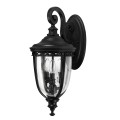 Średnia latarnia naścienna English Bridle - 3 źródła światła - Czarna FE-EB2-M-BLK Elstead Lighting