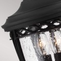 Średnia latarnia cokołowa English Bridle - 3 źródła światła - Czarna FE-EB3-M-BLK Elstead Lighting