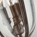 Średnia latarnia cokołowa English Bridle - 3 źródła światła - Brytyjski brąz FE-EB3-M-BRB Elstead Lighting