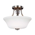 Półplafon Evington - 2 źródła światła - Satynowy nikiel FE-EVINGTON-SF-SN Elstead Lighting